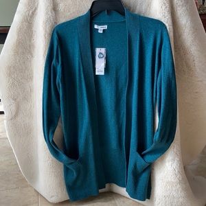 NWT Sonoma teal cardigan size Small